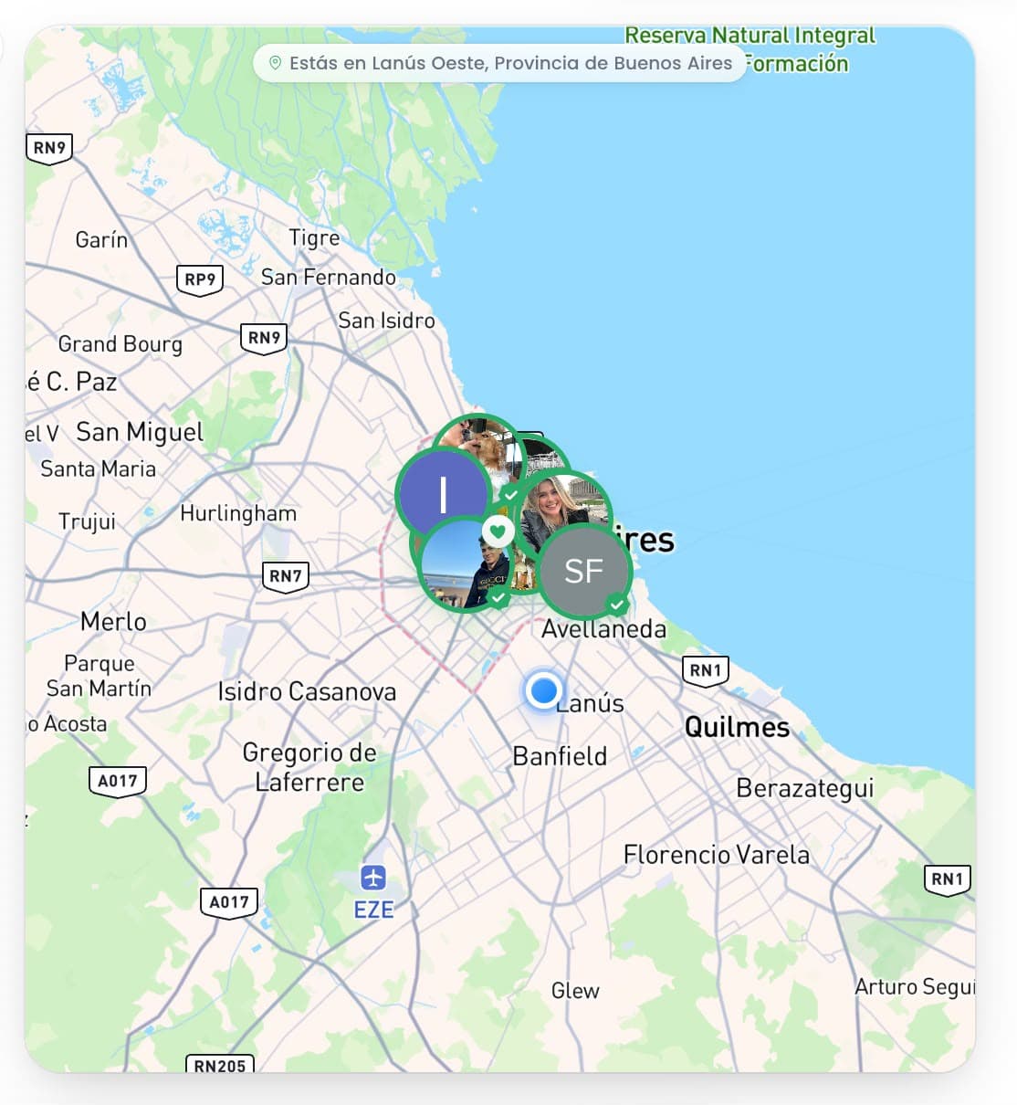 Cuidadores verificados cerca de una búsqueda en el sur del Gran Buenos Aires.