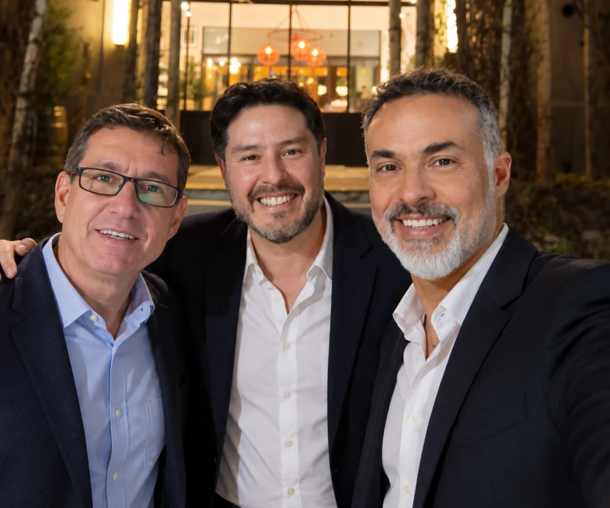 Gustavo Gaona, Adrián Ghio y Hernán Alos, socios de QRPrice
