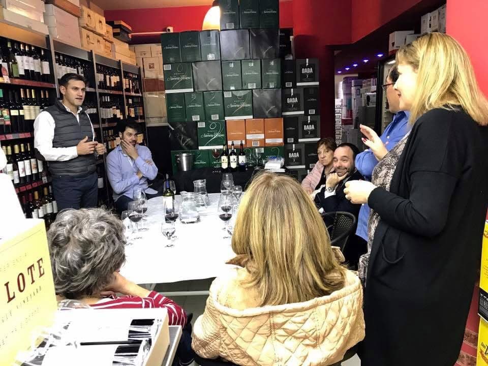 Degustación en la vinoteca