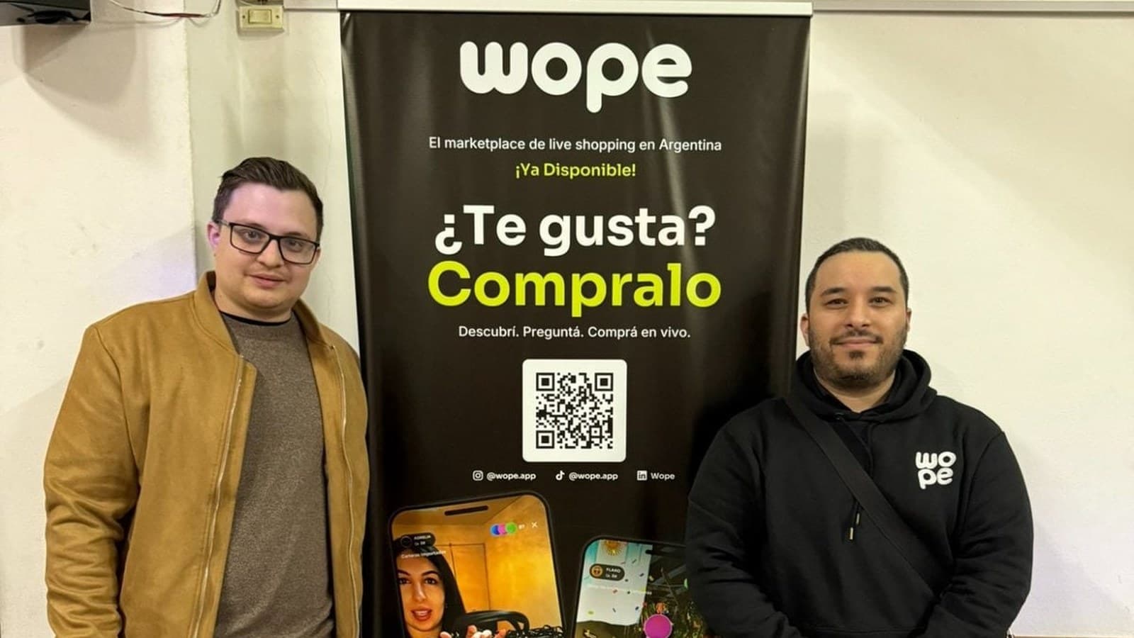 Alonso Díaz y Adrián Saladino, fundadores de Wope.